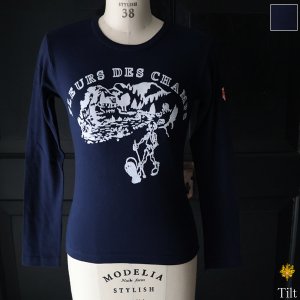 画像: Dead Stock / TILT フルール・デ・シャン プリント ロングスリーブ TEE