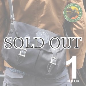 画像: Double Shell Bag キャンバス/レザーショルダーバッグ(Double Black) / DULUTH PACK