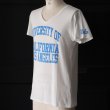 画像3: 【RE PRICE / 価格改定】 UCLA"UNIVERSITY OF CALIFORNIA LOS ANGELES"三素材混カレッジプリント半袖VネックTシャツ / Audience (3)