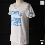 画像: 【RE PRICE / 価格改定】 UCLA"UNIVERSITY OF CALIFORNIA LOS ANGELES"三素材混カレッジプリント半袖VネックTシャツ / Audience