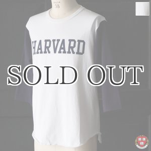 画像: オールドプリント"HARVARD"ヴィンテージセットインベースボールアンダーTEE / Audience