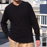 画像: 【RE PRICE/価格改定】吊り編み天竺V/ネック L/S Tee【MADE IN TOKYO】『東京製』/ Upscape Audience