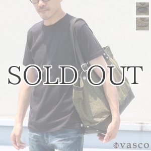 画像: デッドストックレインカモテント生地×Leather Travel Tote Bag 【送料無料】 / Upscape Audience VASCO