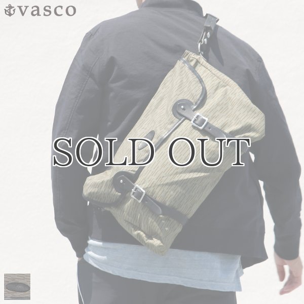 画像1: VASCO デッドストックレインカモテント生地×Leather Fishing Shoulder Bag 【送料無料】 / Upscape Audience (1)