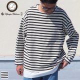 画像: Basque10オンス（バスク天竺）フレンチボーダー ボートネック BOX Tee【MADE IN JAPAN】『日本製』/ Upscape Audience