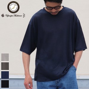 画像: PREMIERE LINEN(プレミアリネン)天竺 クルーネック レギュラーTシャツ【MADE IN JAPAN】『日本製』 / Upscape Audience