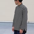 画像5: Basque10オンス（バスク天竺）フレンチボーダー モックネック ボクシー Tee【MADE IN JAPAN】『日本製』/ Upscape Audience (5)