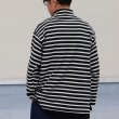 画像6: Basque10オンス（バスク天竺）フレンチボーダー モックネック ボクシー Tee【MADE IN JAPAN】『日本製』/ Upscape Audience (6)