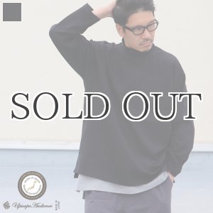 画像: Basque10オンス（バスク天竺）フレンチボーダー モックネック ボクシー Tee【MADE IN JAPAN】『日本製』/ Upscape Audience