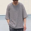 画像3: リネンMIX 引き揃え天竺 クルーネックハーフスリーブTシャツ【MADE IN JAPAN】『日本製』 / Upscape Audience (3)