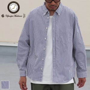 画像: ワンウォッシュ ボタンダウン L/S テーパードシャツ【MADE IN JAPAN】『日本製』/ Upscape Audience