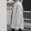 画像5: ワンウォッシュ バンドカラー L/S テーパードシャツ【MADE IN JAPAN】『日本製』/ Upscape Audience (5)