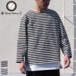 画像1: VORTEX 8オンス(MVS天竺）ロシアンボーダー ボートネック ボクシー Tee【MADE IN JAPAN】『日本製』/ Upscape Audience (1)