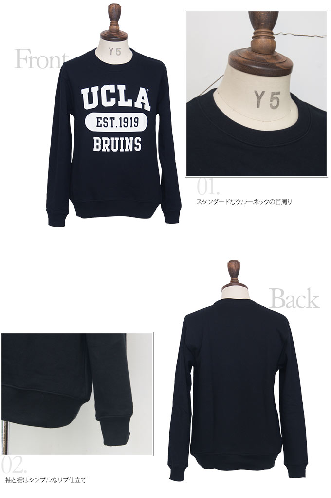 画像: UCLA"UCLA EST.1919 BRUINS"クルーネック長袖ライトスウェット [Lady's] / Audience