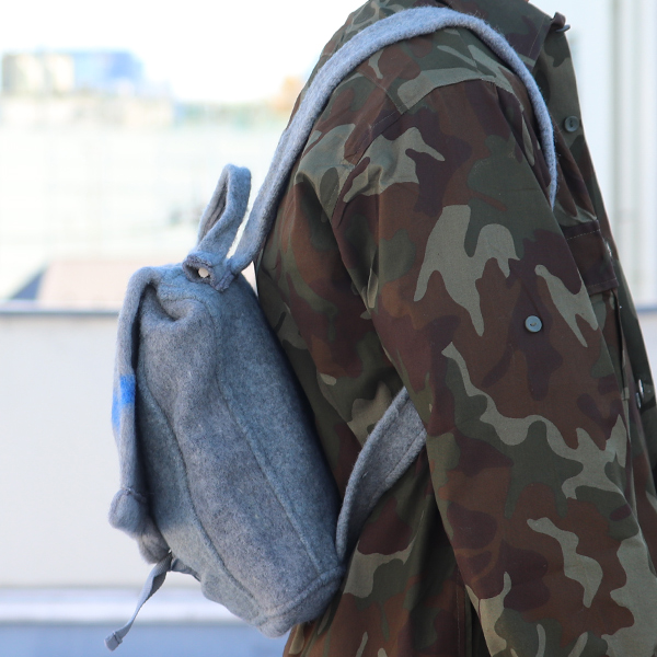 DEAD STOCK / Slow Stone Wool remake backpack（ ウール リメイク