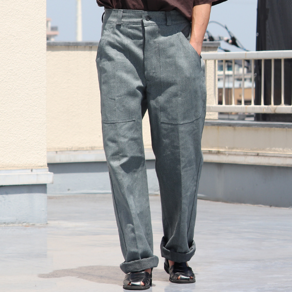 画像2: DEAD DEAD STOCK / SWISS ARMY DENIM PANTS（スイス軍 デニムワークパンツ【後期】） (2)