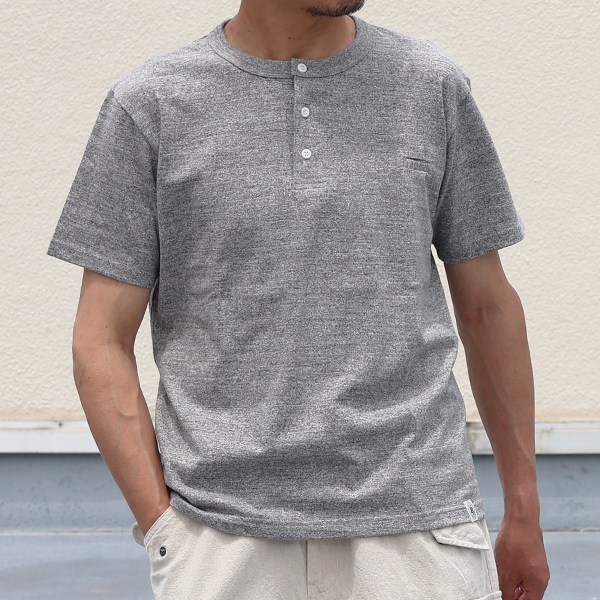 画像2: 【RE PRICE/価格改定】Riding High / LOOPWHEEL HENLEY S/S T-SHIRTS【MADE IN JAPAN】『日本製』  / Riding High (2)