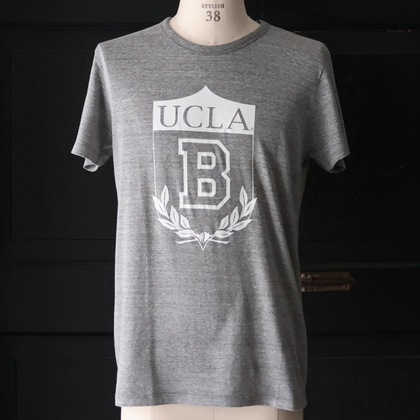 画像2: 【RE PRICE / 価格改定】 UCLA"UCLA B"エンブレム三素材混カレッジプリント半袖クルーネックTシャツ / Audience (2)