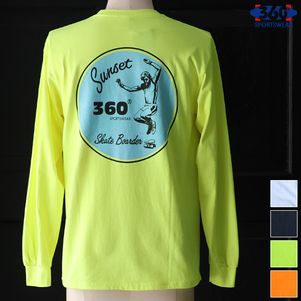 画像1: 【RE PRICE / 価格改定】360°SPORTS WEAR（スリーシックスティスポーツウェア） "CIRCLE" 6oz米綿丸胴L/S Tee/ Audience (1)