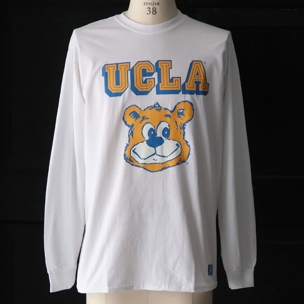 画像2: 【RE PRICE / 価格改定】UCLA"UCLA BERA" 6oz米綿丸胴L/S Tee/ Audience (2)