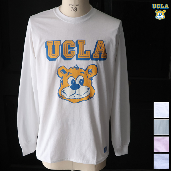 画像1: 【RE PRICE / 価格改定】UCLA"UCLA BERA" 6oz米綿丸胴L/S Tee/ Audience (1)