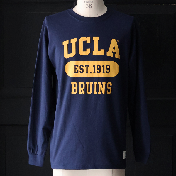 画像2: 【RE PRICE / 価格改定】UCLA"3段カレッジプリント" 6oz米綿丸胴L/S Tee/ Audience (2)