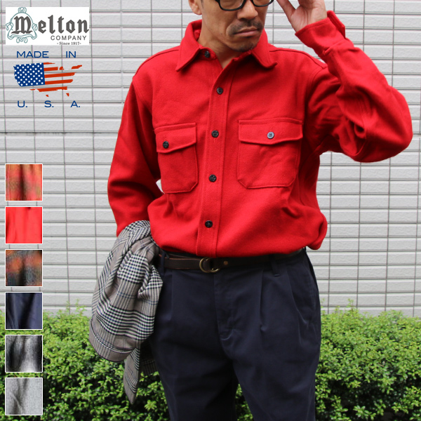 MELTON COMPANY (メルトンカンパニー) CP0ウールチェックシャツ【MADE