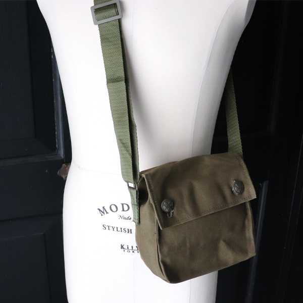 DEAD STOCK / Czech Army Cotton Canvas Shoulder Small Bag（チェコ軍