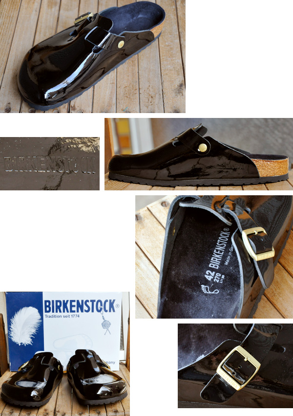 画像: BOSTON（ボストン）スリップオンサンダル Patent Leather - 860631 / BIRKENSTOCK